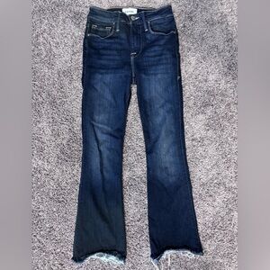 Frame Denim Indigo Straight Leg Jeans